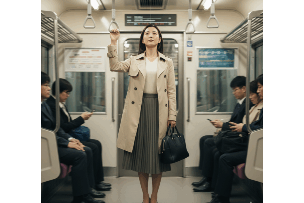 電車でできる痩せる立ち方